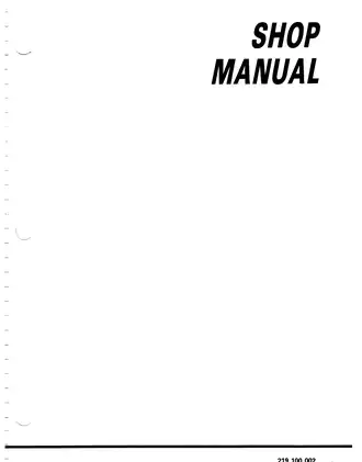 1990 Bombardier Sea-Doo shop manual Preview image 2