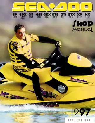 1997 Bombardier SP, SPX, GS, GSI, GSX, GTS, GTX, XP, HX Sea-Doo shop manual Preview image 1