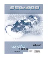 1999 Sea-Doo SPX, GSX RFI, GTX RFI, GS, GTX Limited, and XP Limited Service Manual  (P/N 219 100 094) – preview page 1