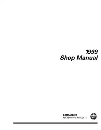 1999 Bombardier Sea-Doo GS, GSX, GTI, GTS, GTX, SPX, XP shop manual Preview image 2