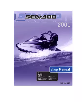 2001 Bombardier Sea-Doo GS, GTI, GTX, RX, XP shop manual Preview image 1
