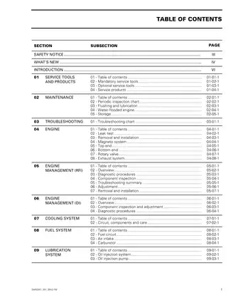 2001 Bombardier Sea-Doo GS, GTI, GTX, RX, XP shop manual Preview image 4