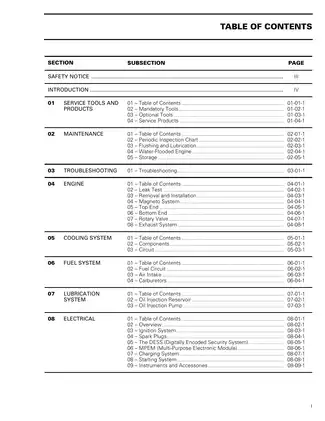 Bombardier Sea-Doo Speedster 1998 Shop Manual - Comprehensive Service Guide Preview image 4