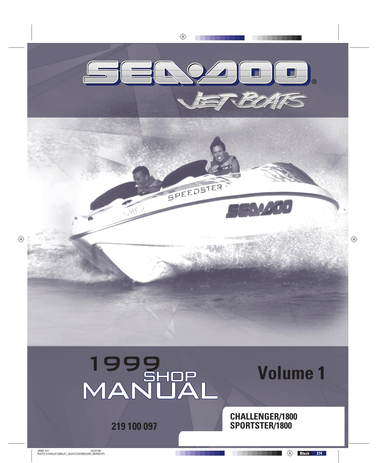1999 Sea-Doo Sportster 1800, Challenger 1800 Jet Boat shop manual Preview image 6