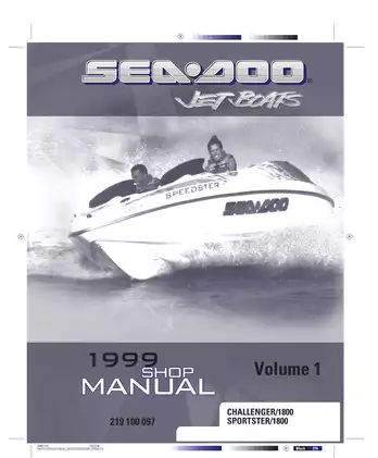 Bombardier Shop Manual for Sportster and Challenger 1800 (1999 Edition)