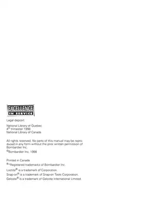 Bombardier Shop Manual for Sportster and Challenger 1800 (1999 Edition) Preview image 3