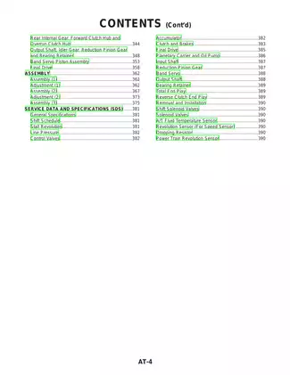 2003 Nissan Maxima repair manual Preview image 4