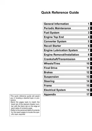 2003-2009 Kawasaki Prairie 360, KVF 360 service manual Preview image 3