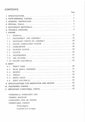 1972-1981 Suzuki RV125 VanVan service manual Preview image 4