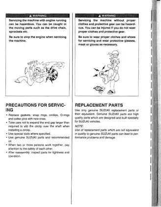 2005-2007 Suzuki RMZ450 service manual Preview image 4