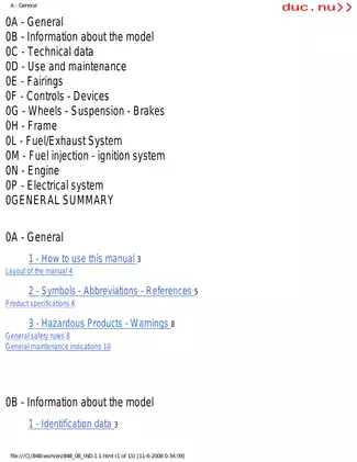 2008-2009 Ducati 848 service manual Preview image 2