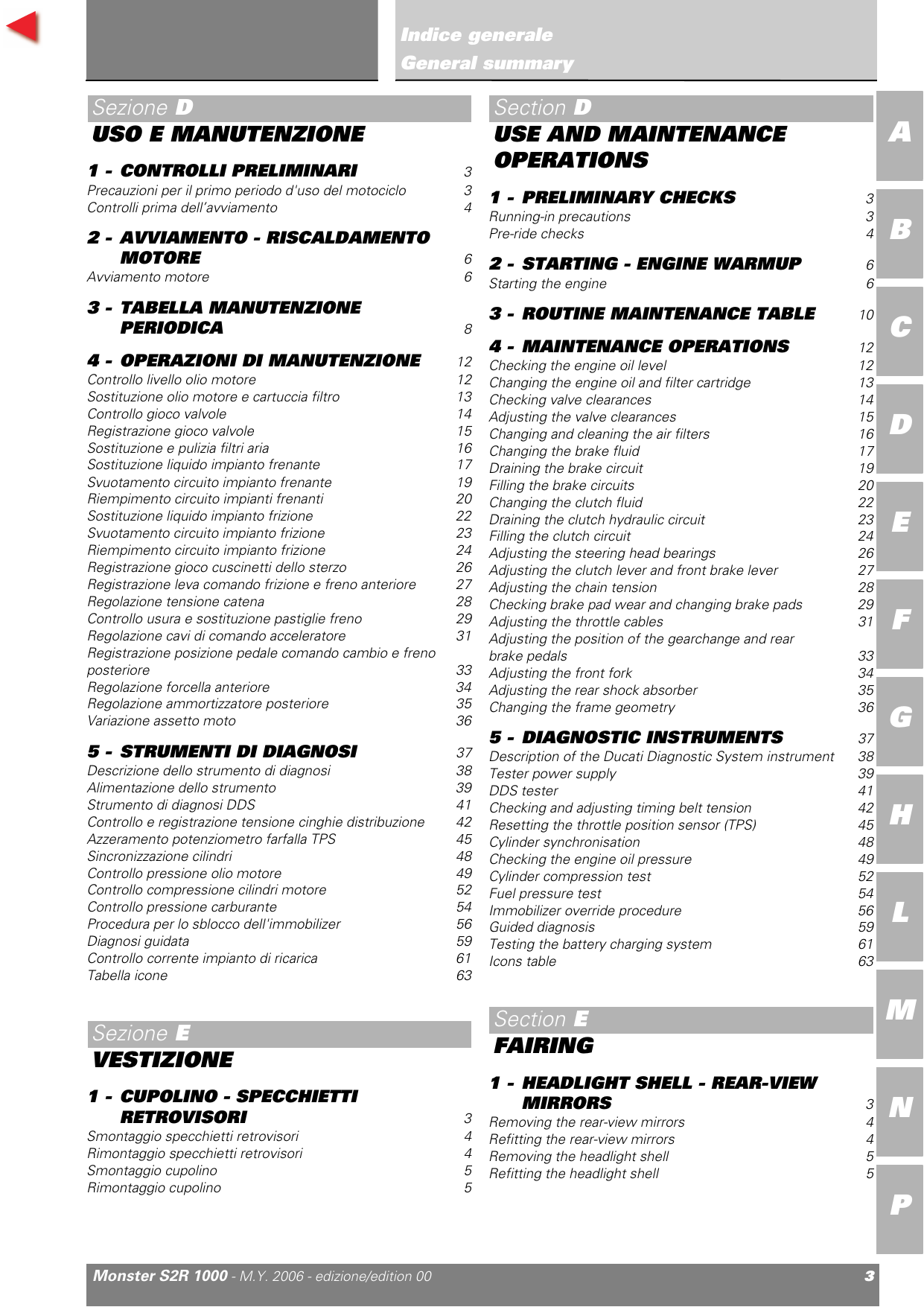 2006-2008 Ducati Monster S2R 1000 service manual Preview image 4