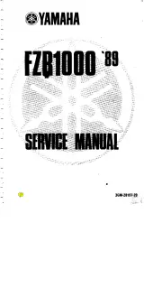 1989 Yamaha FZR1000 Service Manual (P/N 3GM-28197-20) – preview page 1