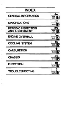 Yamaha FZR1000 Comprehensive Service Manual (All Models 1980-1995) Preview image 4