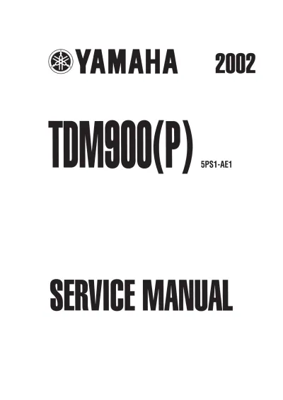 Preview: 2002 Yamaha TDM900(P) Service Manual (P/N 5PS1-AE1)