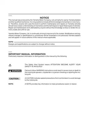 Yamaha TDM900 Service Manual (2002) Preview image 4