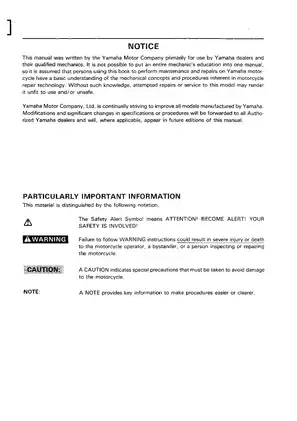 Yamaha XTZ660 Service Manual - Comprehensive Repair Guide Preview image 2