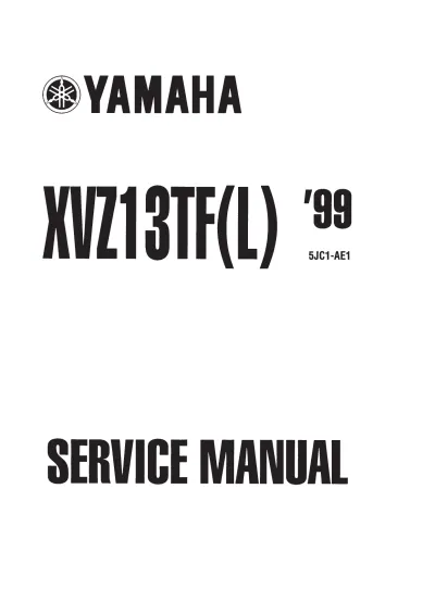 Preview: Yamaha Royal Star XVZ13TF & XVZ13TFL 1999 OEM Service Manual
