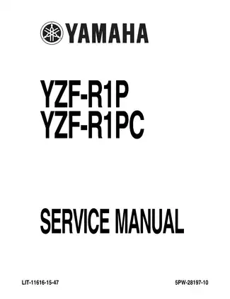 2002-2003 Yamaha YZF-R1, YZF-R1P, YZF-R1PC service manual Preview image 1