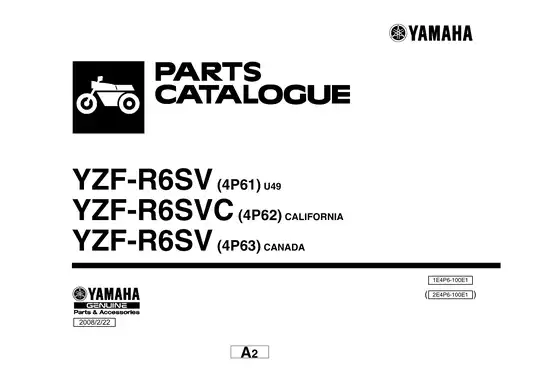 2006-2009 Yamaha YZF-R6S repair manual