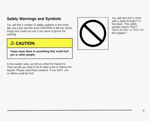 2003 Chevrolet Tahoe/Suburban Owner's Manual - Complete Guide to Seats, Restraints, and More Preview image 4