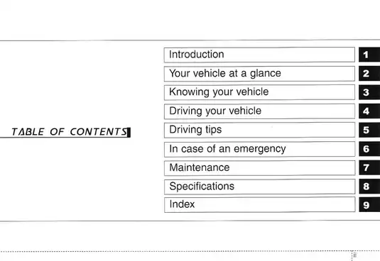 2005 Kia Amanti owners manual Preview image 2