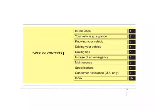 2008 Kia Amanti owners manual Preview image 4