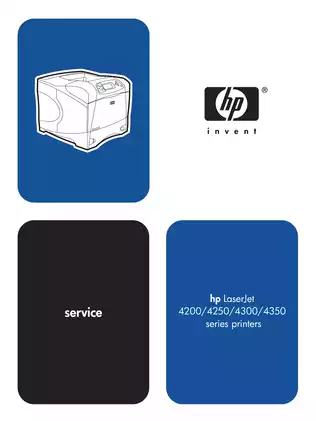 HP LaserJet 4200/4250/4300/4350 Series Service Manual