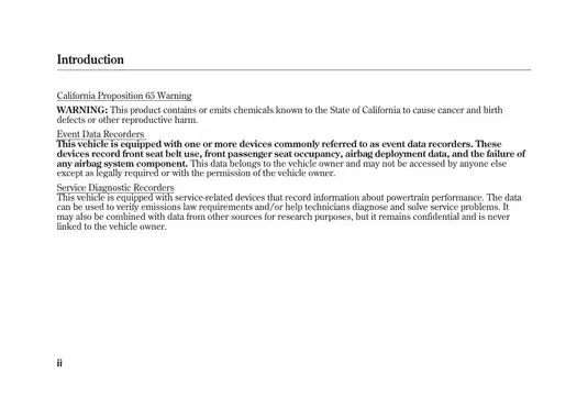 2009 Honda Fit Owner's Manual - Comprehensive Vehicle Guide Preview image 4