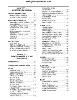 2003-2006 Yamaha RX10 Series Service Manual Preview image 4