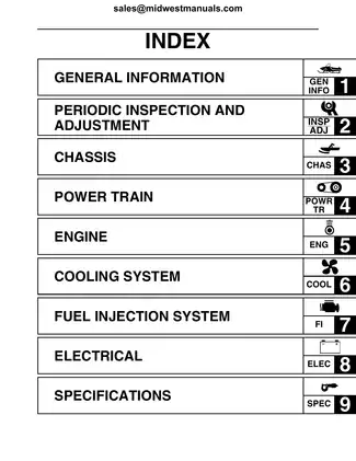 2007-2008 Yamaha Phazer 500 Series/Venture Lite 500 Snowmobile Service Manual Preview image 3