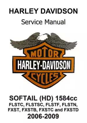 2006-2009 Harley Davidson Softail Service Manual - Complete Guide to Maintenance & Repair