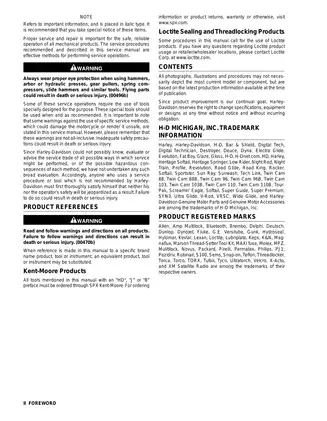 2008 Harley Davidson Touring service manual Preview image 3