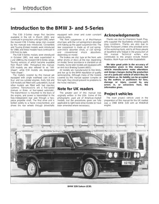 BMW 3- & 5-Series Service and Repair Manual: Comprehensive Guide for DIY Mechanics Preview image 4