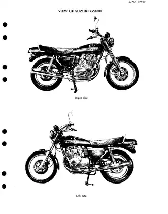 Suzuki GS1000 Service Manual - Comprehensive Motorcycle Guide Preview image 4