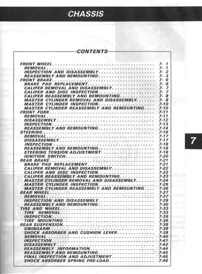 Preview: Suzuki Bandit GSF400, GSF400M, GSF400N, GSF400P 1989–1991 Service Manual (P/N 99500-33022-03E)