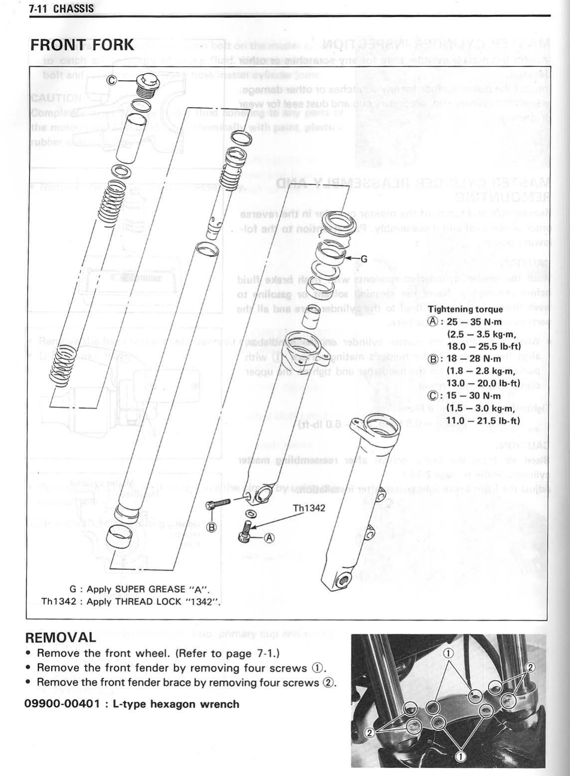 1989-1991 Suzuki Bandit GSF400 repair, service manual Preview image 4