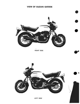 Suzuki GS550 Motorcycle Service Manual (1983 Edition) Preview image 3