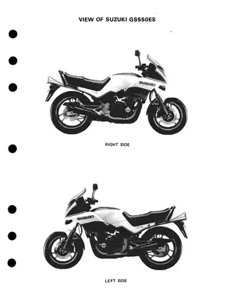 Suzuki GS550 Motorcycle Service Manual (1983 Edition) Preview image 4