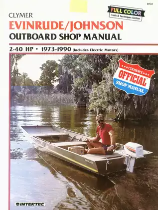 1973-1990 Johnson Evinrude 2 hp - 40 hp outboard motor shop manual Preview image 1