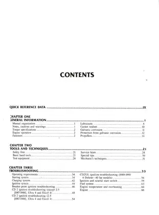 Evinrude/Johnson Outboard 2-40 HP Shop Manual (1973-1990) Preview image 3