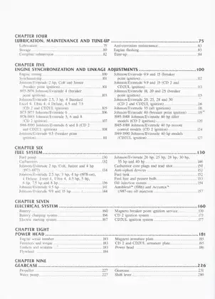 Evinrude/Johnson Outboard 2-40 HP Shop Manual (1973-1990) Preview image 4