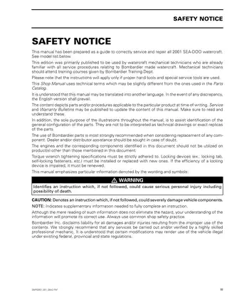 2001 Sea-Doo RFI Fuel Injection System Service Manual Preview image 5