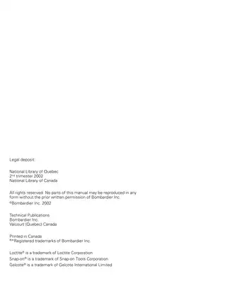 2002 Sea-Doo Service Manual - Complete Repair Guide for GTI, GTX, XP, RX Models Preview image 3