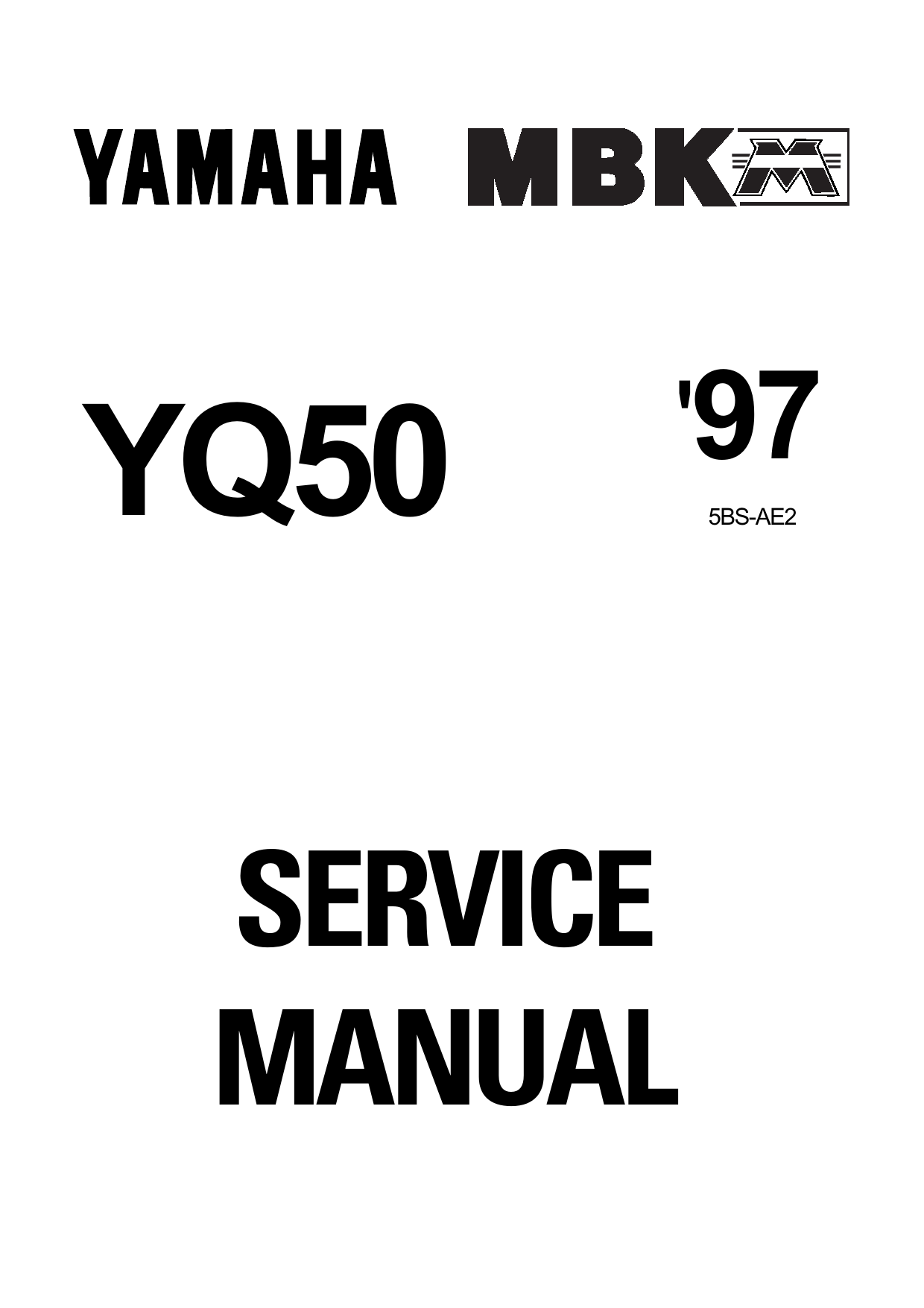 1997 Yamaha YQ50 service manual Preview image 1
