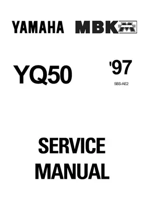 Yamaha YQ50 Service Manual - Comprehensive Scooter Maintenance Guide