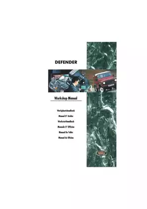Land Rover Defender 300TDI workshop manual Preview image 1