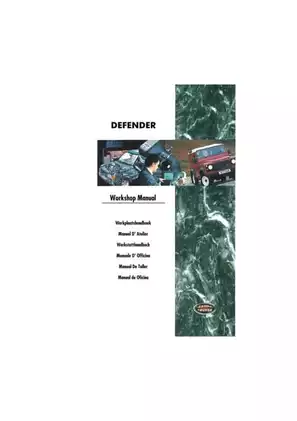 Land Rover Defender 300Tdi Workshop Manual (1996-1997) - Comprehensive Repair Guide