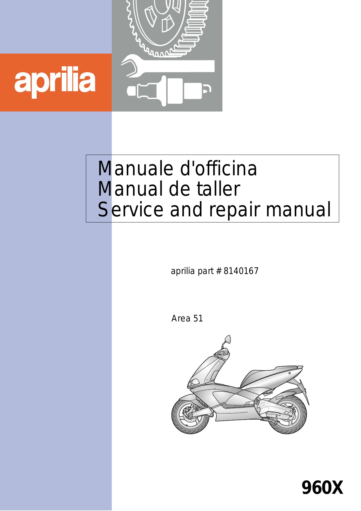 Aprilia Area 51 scooter, 960x service and repair manual Preview image 6