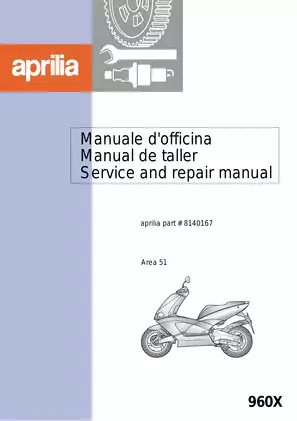 Aprilia Area 51 scooter, 960x service manual